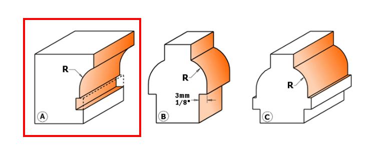 CMT Small Rail & Sash Bit (MALE)