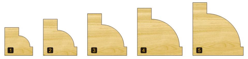 Arden Beading Bit with Bearing - 6.35mm Radius 1/4" Shank