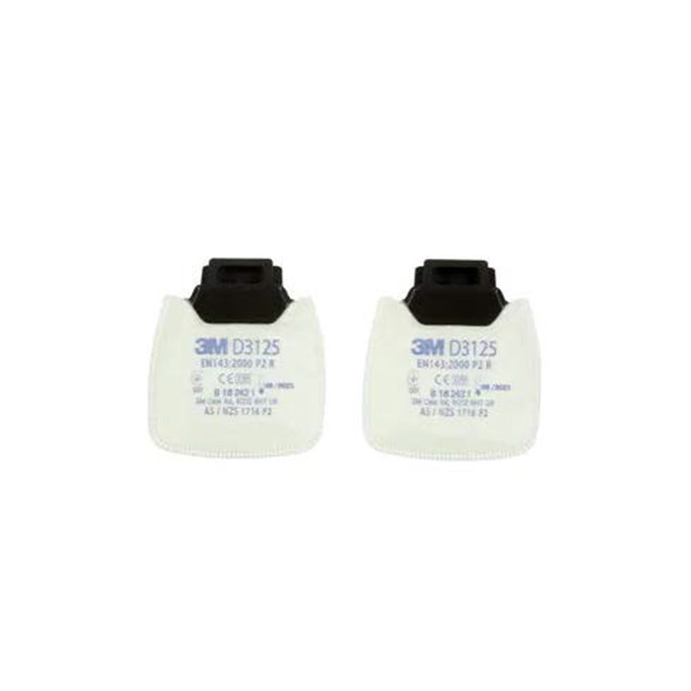 3M Secure Click Reusable Half Face Respiratory Mask with P2 D3125 Particle Filter Kit - Small