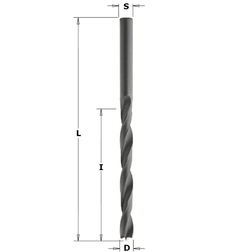 CMT Brad Point Drill Bit - 5mm - HSS