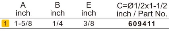Arden Tongue and Groove Bit Set - 1/2" Shank