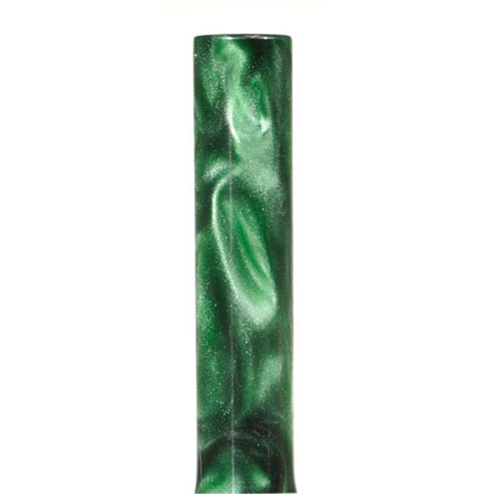 Carbatec Large Acrylic Pen Blank - Green / Pearl Swirl