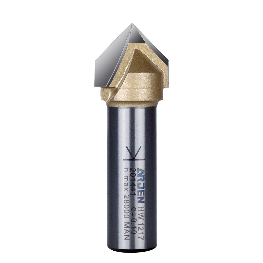 Arden "V" Groove Bit - 19.05mm Diameter 1/2" Shank