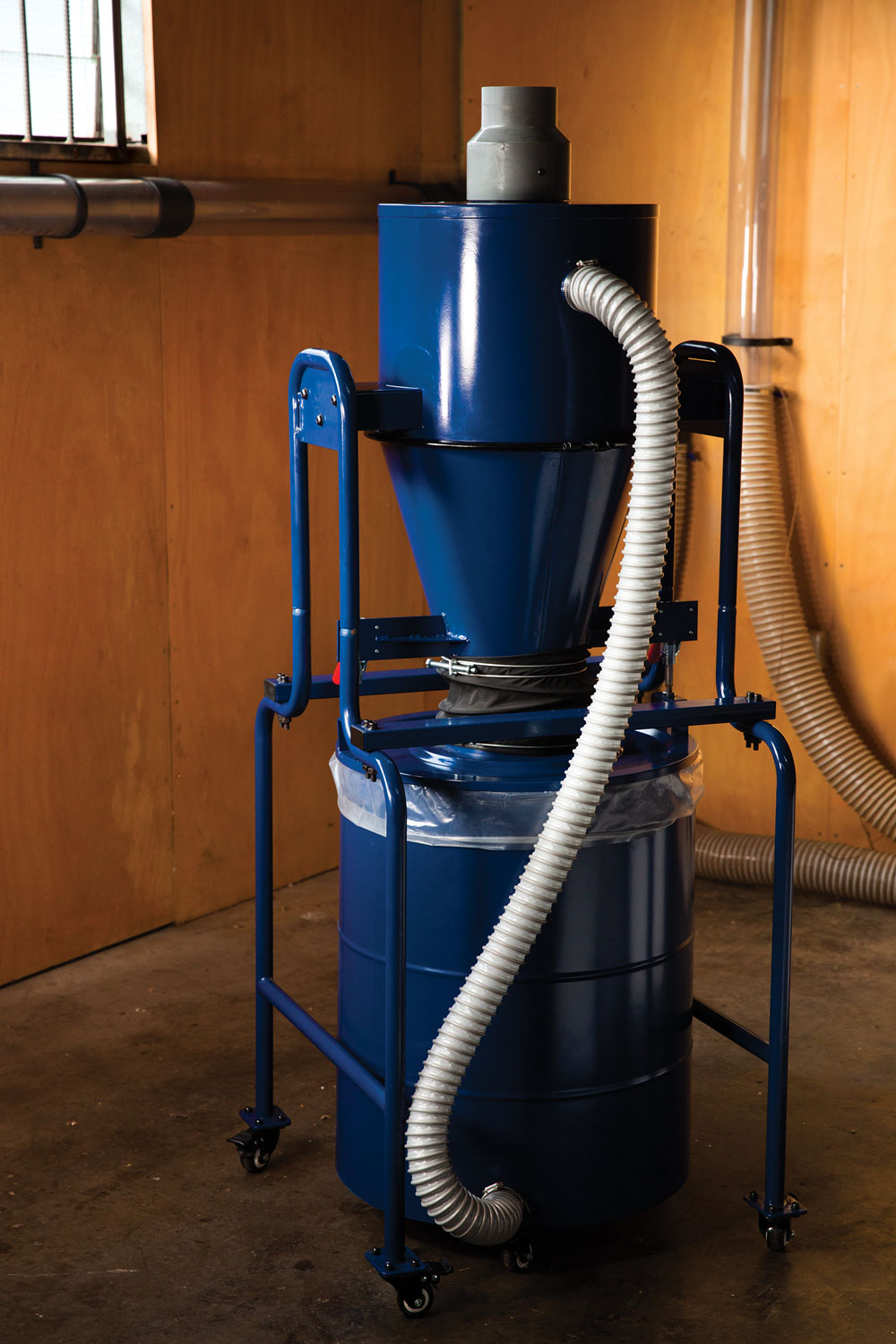 Carbatec In-Line Cyclone Separator with Mobile Stand