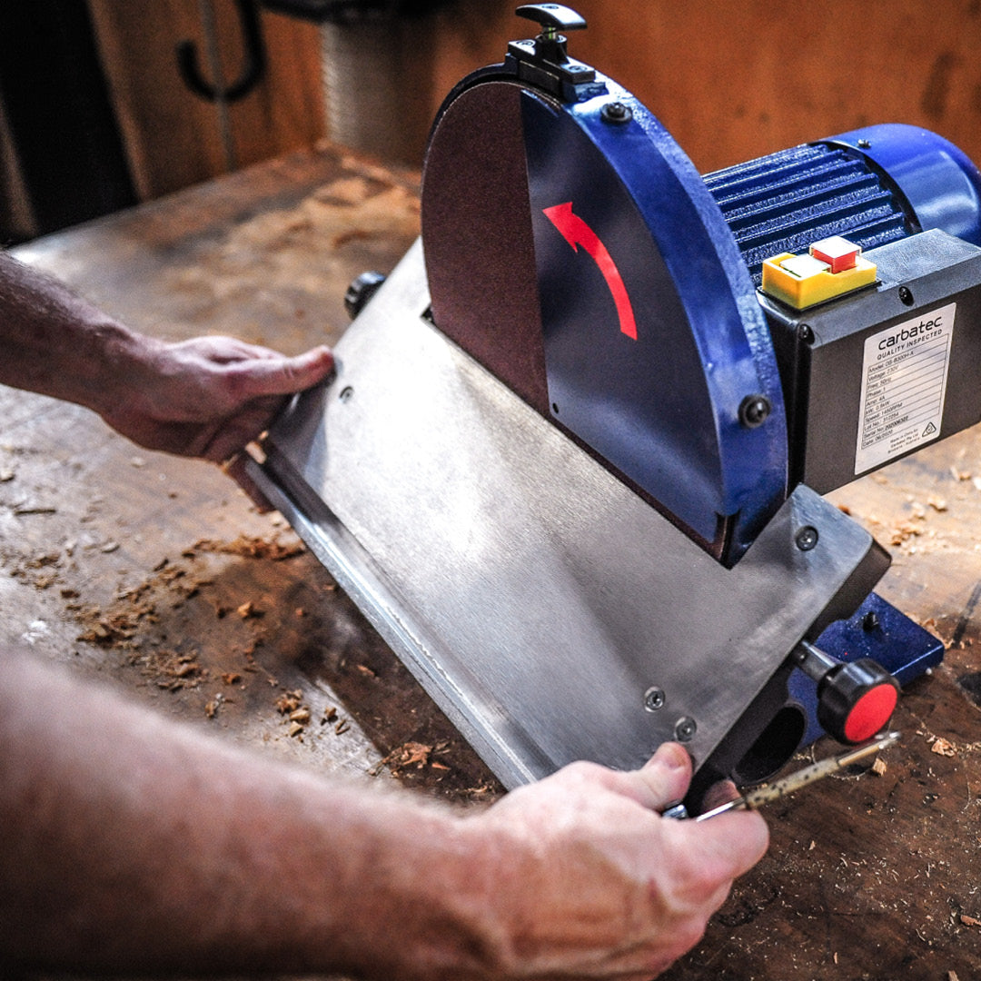 Carbatec 300mm Disc Sander with Brake & Half Guard