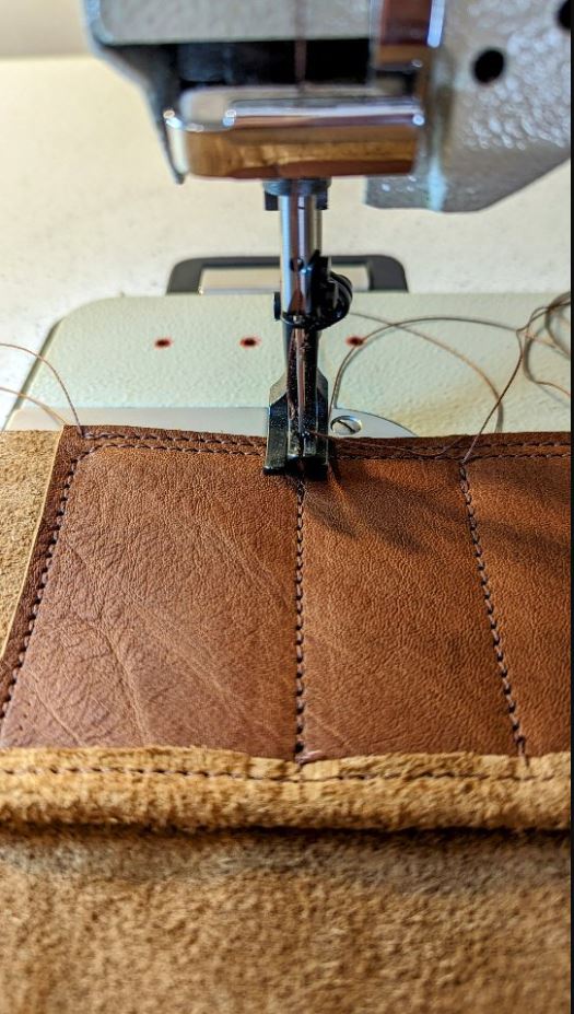 En Mina 8 Pocket Suede Woodturning Chisel Roll