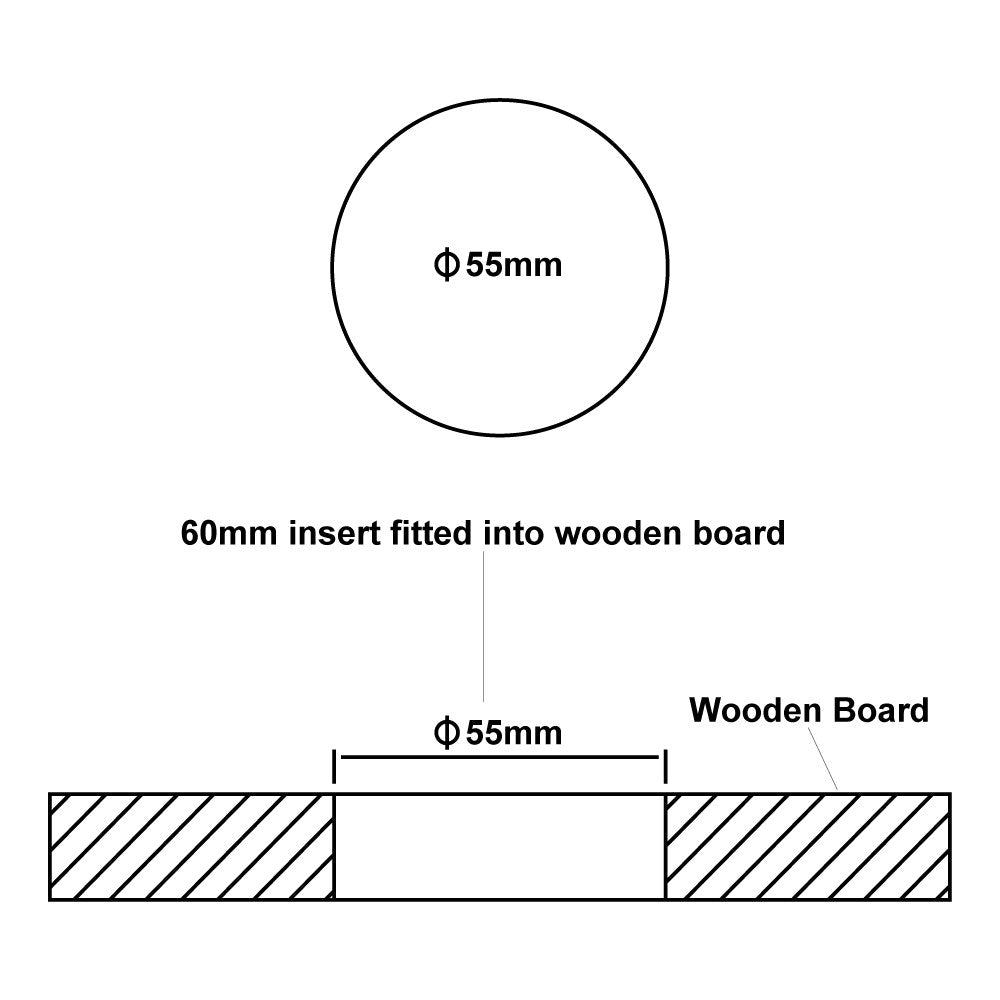 Carbatec 60mm Themometer Insert