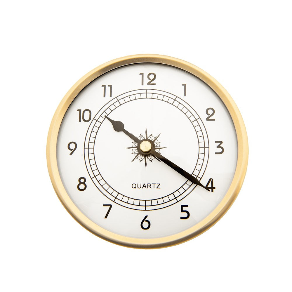Carbatec 90mm Clock Insert with Arabic Numbers
