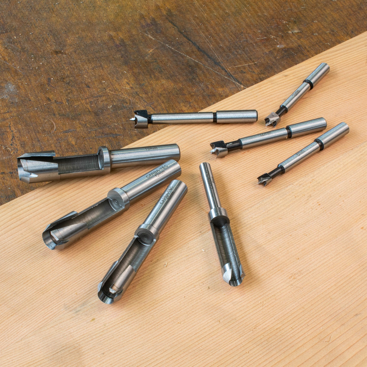 Carbatec Drill & Barrel Plug 8pce cutter Set - Small