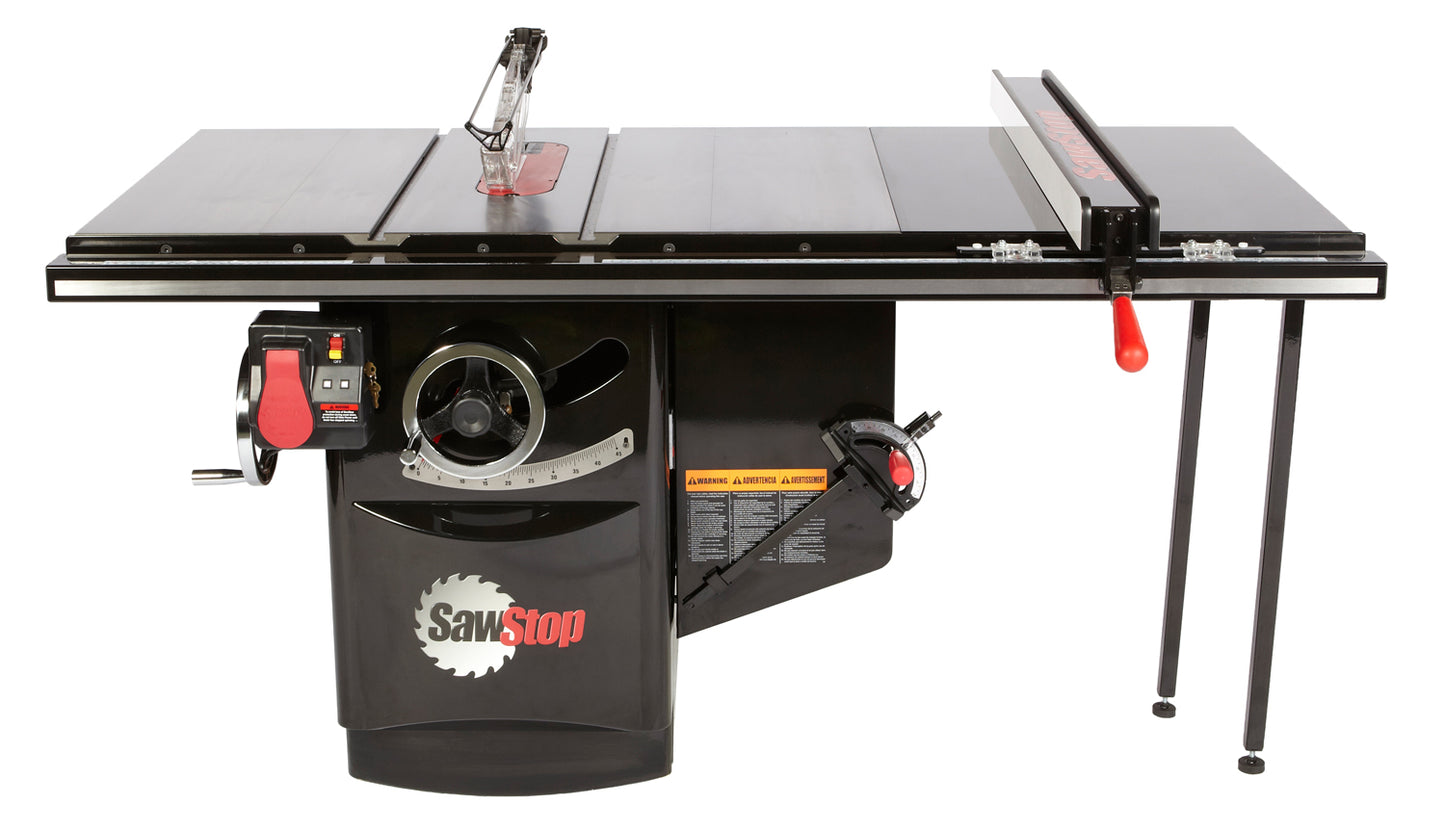 SawStop Industrial Cabinet Saw 5HP - 3 Phase with 36" T-Glide Rail