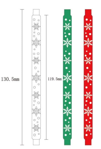 Carbatec Snowflake Acrylic Pen Blanks - Green