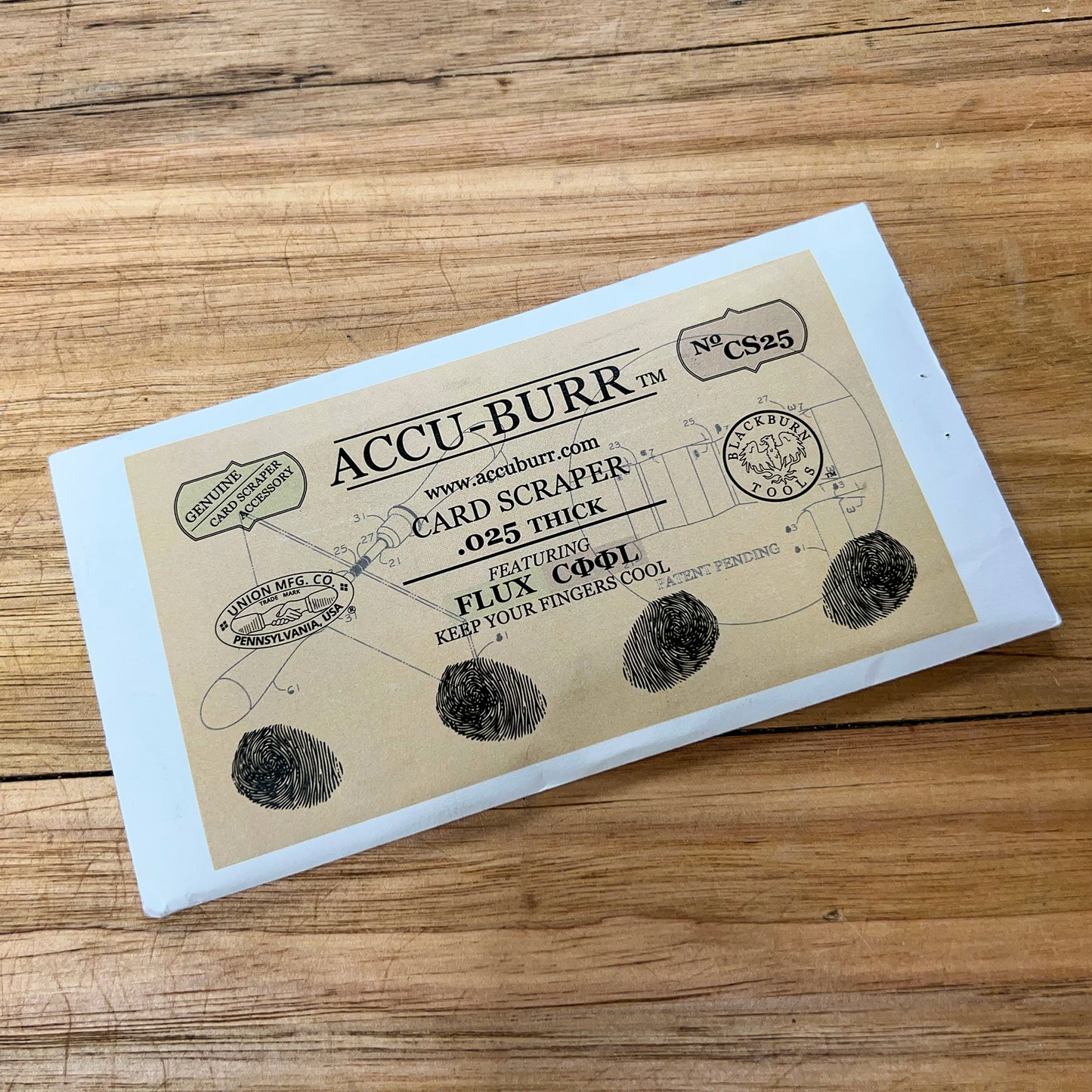 AAA ACCU-BURR™ Blue-Steel Card Scraper with Flux-Cool Magnet