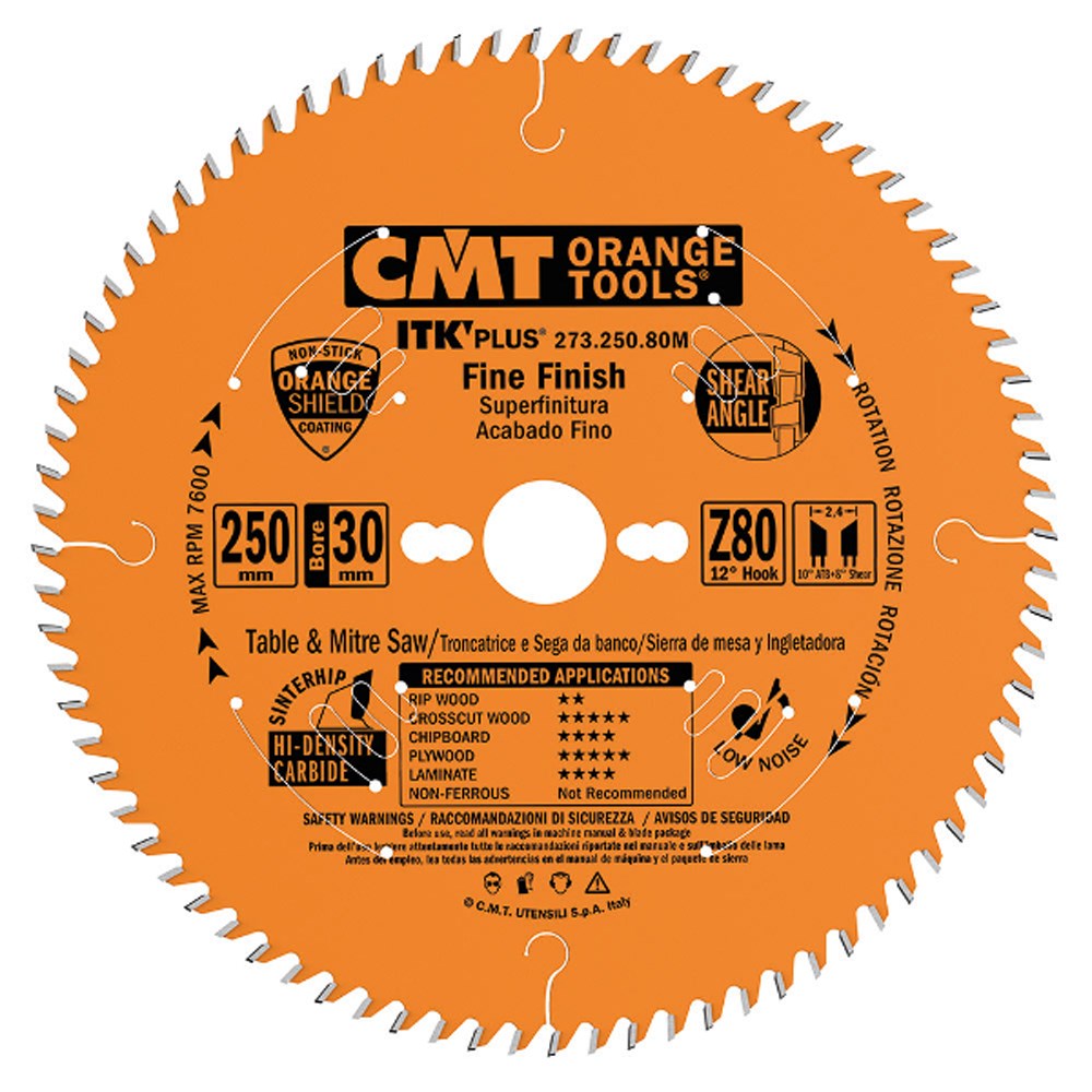 CMT ITK Plus Thin-Kerf Fine Cut-Off Blade - 300mm - 96 Tooth