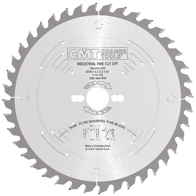 CMT Industrial Rip and Crosscut Blade - 250mm - 40 Tooth