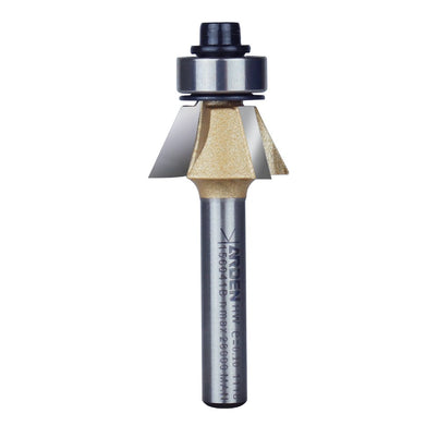 Arden Bevel Trim Cutter with Bearing - 25º Angle 1/4" Shank