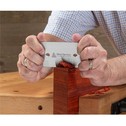Blue Spruce Straight Card Scraper 4"