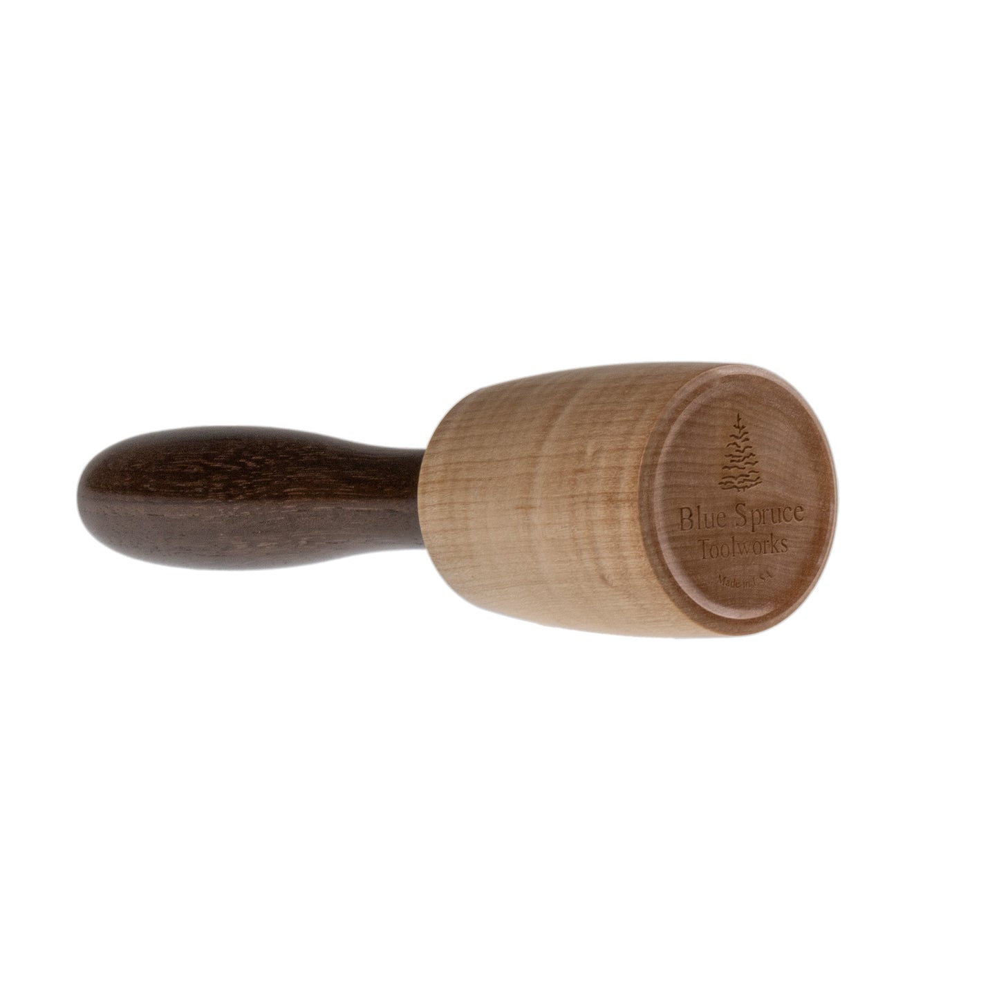 Blue Spruce 13oz Round Maple Mallet with Walnut Handle