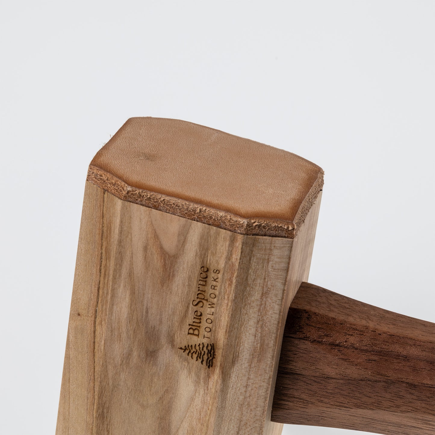 Blue Spruce 16oz Rectangular Maple Mallet with Walnut Handle