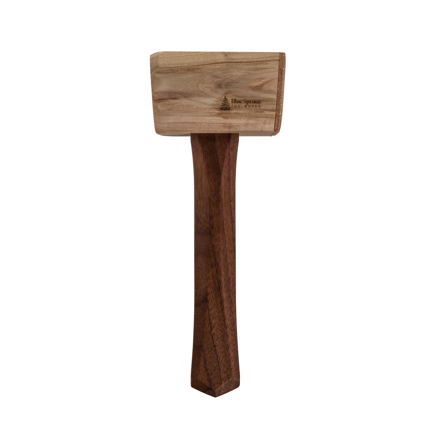 Blue Spruce 16oz Rectangular Maple Mallet with Walnut Handle