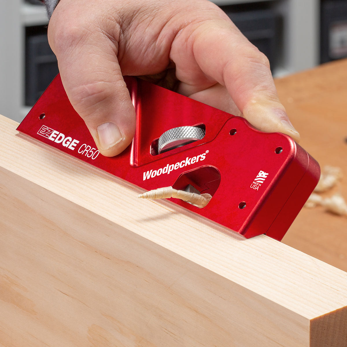 Woodpeckers EZ Edge Corner Plane with 45° Chamfer Blade and Rack-It EZECHM-21