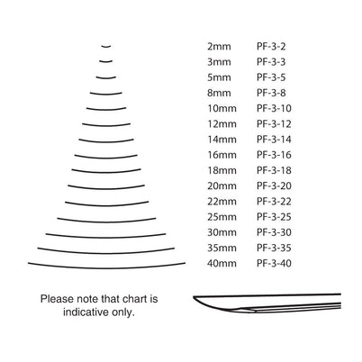 Pfeil Straight Shallow Chisel - 5mm - #3