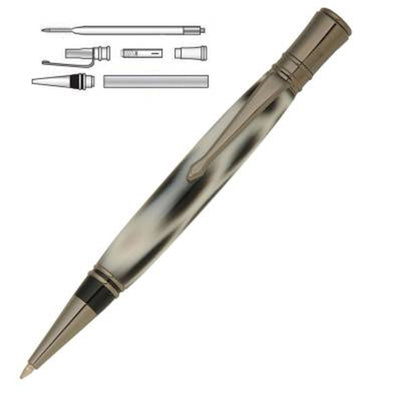 PSI Executive Gun Metal Twist Pen Kit