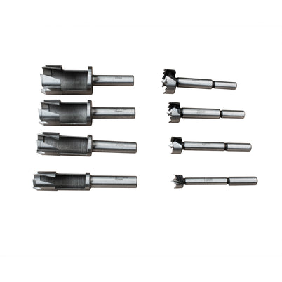 Carbatec Drill & Barrel Plug 8pce cutter Set - Large