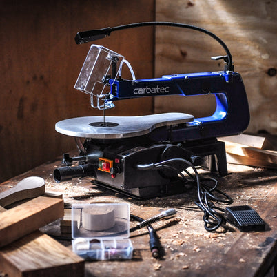 Carbatec 400mm Variable Speed Scroll Saw with Rotary Tool