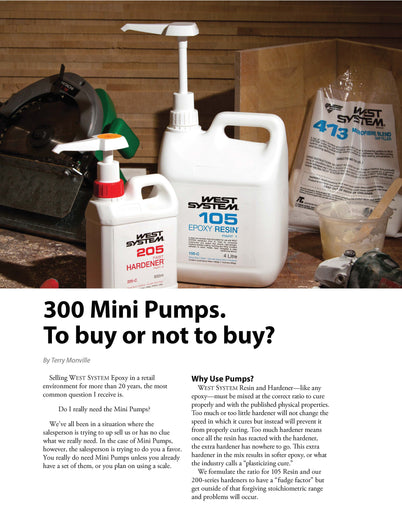 WEST SYSTEM 1.2ltr Pump Set