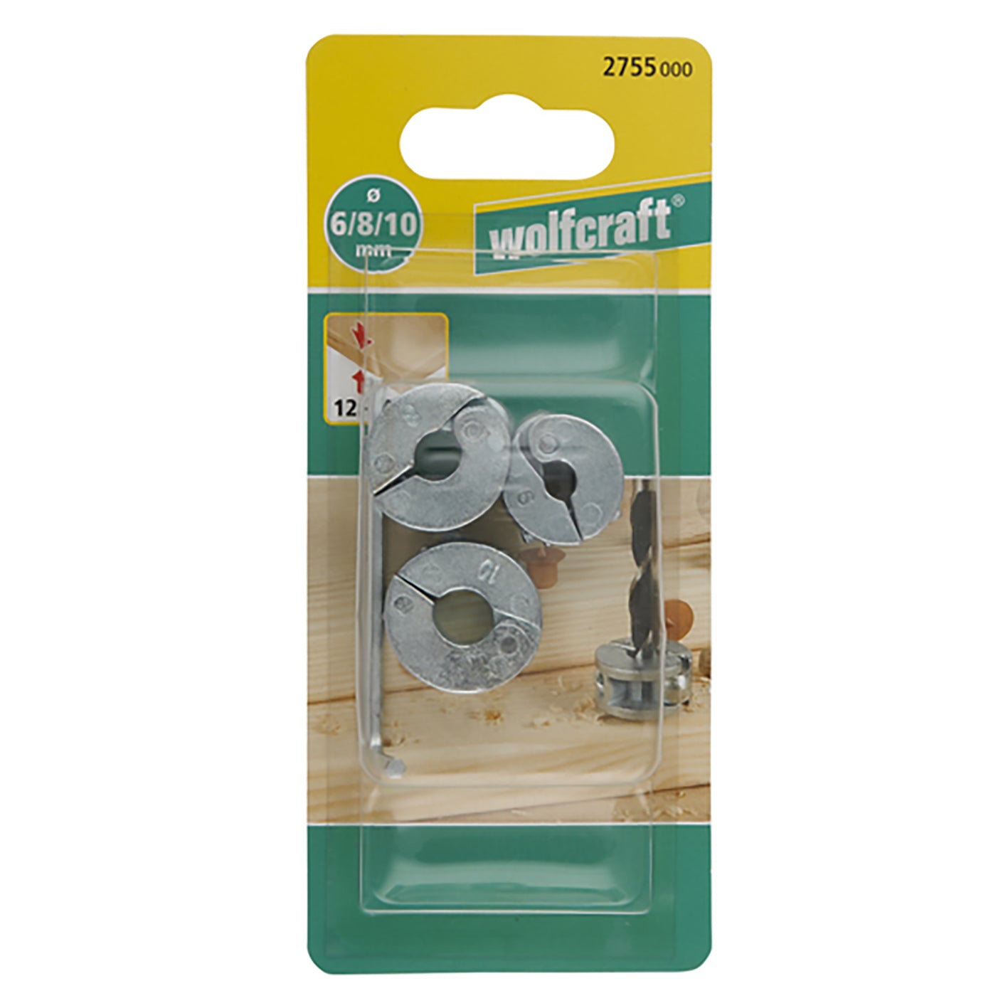 Wolfcraft Depth Stops Set suit 6-8-10mm Drill Bits