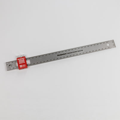 Woodpeckers Paolini Pocket Rule 300mm Stainless Steel PPRSS-300-19
